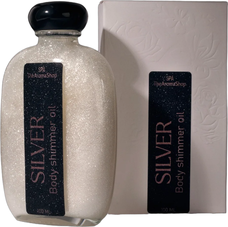 Масло с шиммером Silver с коробкой